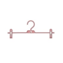 바지 걸이 조정 플라스틱 그립 바지 걸이를 가진 치마 걸이 튼튼한 공간 절약 하락 배를 위해, pink