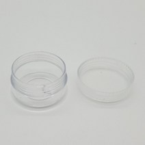 투명캡 플라스틱 크림 화장품 공병 소분 용기 휴대용 10g