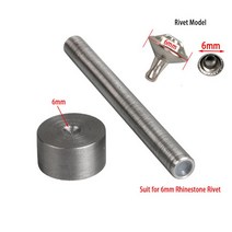 가죽 핸드프레스 각인기 가죽공예 도장 다이어리 가죽 유리 라인 석 리벳 핸드 다이 도구 프레스 스터드 세, 01 6MM