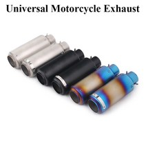 sc머플러 Ninja 250 Z900 R6 CBR1000RR S1000RR Z1000 ATV용 범용 바이크 오토바이 SC 레이싱 프로젝트 배기 탈출 수정 스쿠터 머플러, [08] Type H, 1개