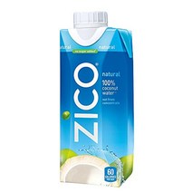 지코 Zico Beverages 내추럴 코코넛 워터 317g 12개, 1개