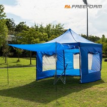 프리폼 캐노피천막 2X2 풀세트 야외 실내 행사용 텐트 포장마차 테라스 바람막이 그늘막 옥상, B타프풀 2X2 형그린, 1개