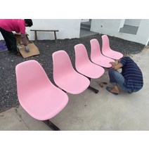 플라스틱벤치 야구장의자 버스터미널의자 대기실 야외벤치, 다섯 명