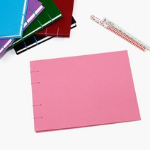 핸드메이드 크로키북 미니 드로잉북 A5 36매, 마카롱핑크