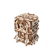 UGEARS 보드 게임을 위한 3D 퍼즐 - 최대 120장의 게임 카드를 덱 박스 가족 테이블 탑 롤 플레잉 독특한 기계 장치 성인용 목재 건설 키트 [관부가세 포함] 814259, Dice Keeper