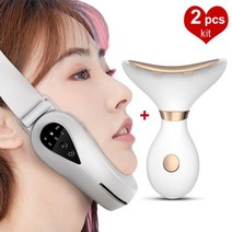 피부 미용 맛사지 관리 레이저 전기 V 페이스 리프팅 더블 턱 감속기 리프팅 페이셜 슬리밍 쉐이핑 미세 전류 Led 라이트 장치 목 마사지 리프트, 키트 01