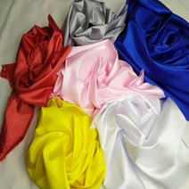 6색 물명주천/ 한복안감 / 농악용 허리띠/ 한복 속치마/ 물명주 원단/민수네, 빨강