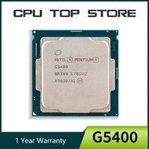 중고 인텔 펜티엄 G5400 3.7GHz 듀얼 코어 쿼드 스레드 CPU 프로세서 4M 54W LGA 1151