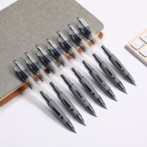 노트커버 공책 노트북 플래너 쓰기 패드가 있는 문서 용 지퍼 관리자 가방 포함 고급 비즈니스 여행 padfolio A5 파일 폴더, [02] 7 PCS black Gel pen