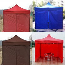 윈에어 천막 일반 바람막이 타프스크린 4면 세트 [끈타입] 그늘막 가림막, 3mx4.5m(일반4면세트)_블루