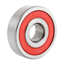 Uxcell a13111500ux1332 6200 2RS 밀폐형 깊은 그루브 볼 베어링 10mm x 30mm 9mm 1.18 탄소강 USA 미국