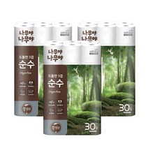 나무야나무야 휴지 3겹 무향 27m 90롤(30롤*3), 3개, 30개