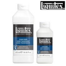 리퀴텍스 아크릴물감 유화 투명 젯소 캔버스 밑칠용 / 옵션선택, 473ml
