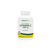 [Natures Plus] 네이쳐스 플러스 하이 포텐시 비타민 C 1000 mg 위드 로즈힙 180 타블렛