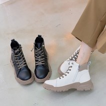 주호슈즈 쌈지 SM6909 하이탑 부츠 스니커즈 단화 로퍼 가죽 앵클 빅사이즈 여성 구두 통굽 캐주얼 발편한 키높이 정장화 선물