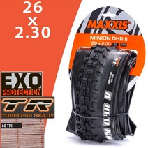 MTB 타이어 MAXXIS-미니언 DHR Ⅱ(M327RU) 튜브리스 MTB 산악 자전거 26er 다운힐 타이어 AM/FR, 04 26x2.3 EXO TR