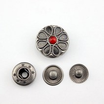 가죽 핸드프레스 각인기 가죽공예 도장 다이어리 빈티지 스냅 버튼 및 비드 금속 프레스 스터드 네일 리벳, 14 14_01 17mm