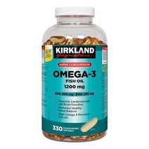 커클랜드 슈퍼 오메가3 1200mg 330정 캐나다 직배송, 1200mg/330정, 1개