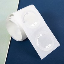 nfc스티커칩라벨 RFID 태그 및 모든 NFC 휴대폰용 NTAG 213 스티커 10 개 40mm 144 504/888, 한개옵션1, 01 10 개