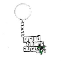 MQCHUN PS4 GTA 5 게임 열쇠고리 대박!Grand Theft Auto 5 Fans Xbox 열쇠고리, 은, kc0052
