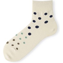 [타비오 양말 일본 직배송] 남성 스위치 도트 숏 기장 양말 25.0~27.0cm 일제 무늬 양말, 키나리