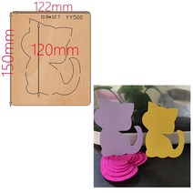 아스케이지 새로운 만화 주전자 고양이 활 꽃 공주 산타 올빼미 나무 다이 Scrapbooking YY500 커, 03 YY500-120MM