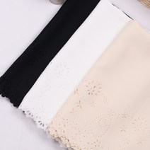 373 탐나요원단 플라워 파티 레이저 원단, 블랙