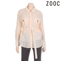 주크 벨티드 빅포켓 블라우스 Z202MSC032 LE