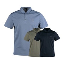 럭스골프 남성 수입 카라 반팔 골프셔츠 OT3M409