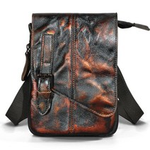 크로와상백 보부상크로스백 진짜 가죽 다기능 남성 캐주얼 패션 작은 메신저 한 어깨 Crossbody 가방 디자