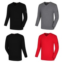 레노마 골프 남성 가을 V넥 인타샤 로고 포인트 스웨터 J3207