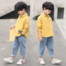 키즈 봄가을 남아 셔츠 데님 팬츠 세트 투피스 아동복
