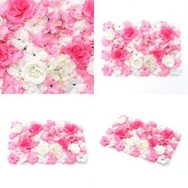 라온지니 조화 꽃벽 60X40CM 웨딩포토존 포토월 웨딩포토부스