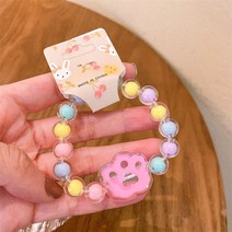 롱 우정 진주 목걸이 달콤한 캔디 다채로운 아크릴 비즈 토끼 팔찌 여성용 어 크라운 하트 꽃 발톱 웨딩 파티 소녀 쥬얼리 선물