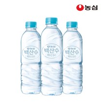 백산수 농심 무라벨, 500ml, 20개