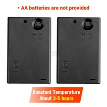 오토바이 발열장갑 열선 배달 장갑 방수 오토바이 장갑 온열 장갑 USB 핸드 워머 전기 온열 장갑 배터리 구동, CHINA, 2pcs Battery Case