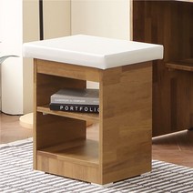 채움 가베라 600 | 800 입식 화장대, 추가_화장대의자(쿠션있음)i 멀바우