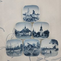 (엔틱빈티지) 로얄코펜하겐 빙앤그뢴달 B&G 미니 사각 접시, 제품6