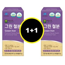 애플트리김약사네 그린 철분 800mg 90캡슐 임산부 임신부 수유기 태아성장 영양제, 2병