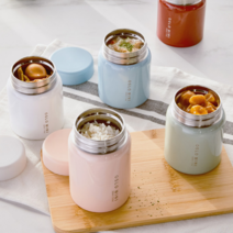 오슬로 미니 보온병 죽통 밥통 보온도시락 스텐도시락, 280ml-핑크