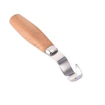 우드카빙키트 목공용 조각도 조각칼 세트 스테인레스 스틸 목각 커터 목공 조각 DIY 나무 손잡이 숟가락 조각 칼 목각 도구 키트 1 개/2 개, 01 Scimitar