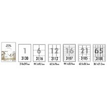 [128548]클린오프라벨(LDR-3105 10매 21칸 폼텍), A