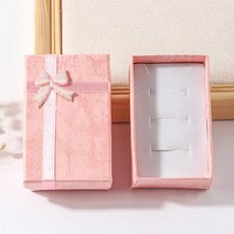 디엠몰 1+1 리본장식 내부 스펀지 쥬얼리 소품 선물케이스 악세사리 선물상자 기념일 서프라이즈, 그린