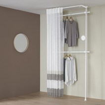 왕자 네이처드레스룸_2P_일반기본형_880/고정식행거/커튼행거, 색상:1.네이처 드림_880_ND