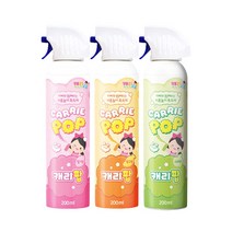 캐리와친구들 캐리팝 버블클렌저 200ml 3개 세트, 딸기2+망고1