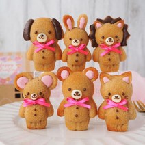 코타 토끼 곰 실리콘 빵 베이킹 몰드 6구(아이스트레이)