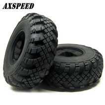 AXSPEED2.2 고무 타이어 RC 자동차 휠 타이어 110 축 레이스 TRX4 D90 SCX10 TF2 RC 락 크롤러 자동차 바퀴 부품용, [1] 1PCS