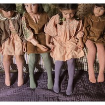 꼴레지앙 루이스 플레인 타이즈 (Collegien LOUISE Ribbed Tights)