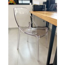 투명의자 아크릴의자 미드센추리 팔걸이 골드 카페 매장 북유럽 투명 아크릴 의자 크리스탈 식당 디자이너 홈 편안한 등받이 메이크업, [10] 투명 그린1개 1개
