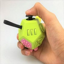 정12면체 스트레스해소 피젯큐브 2세대 키덜트 장난감, 블랙